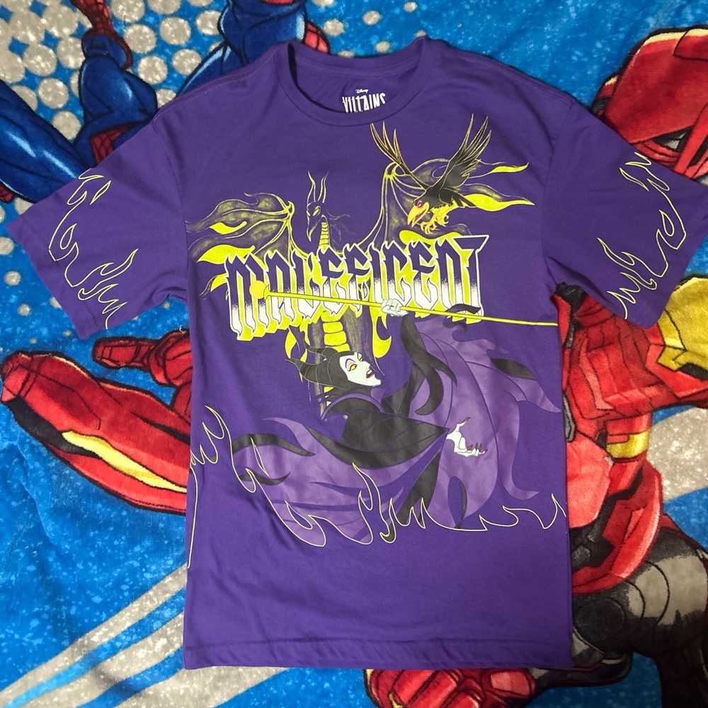Disney’s Villains Maleficient Slim Fit Graphic Tee Shirt